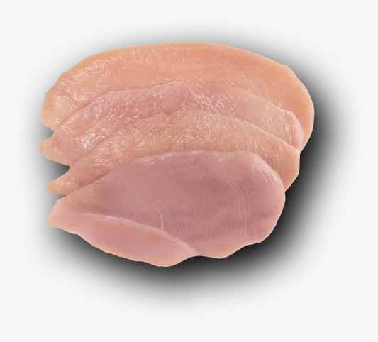 Thin cut chicken breast (SHNITZEL) (4 PCS X $10.39 Per 1 lb)