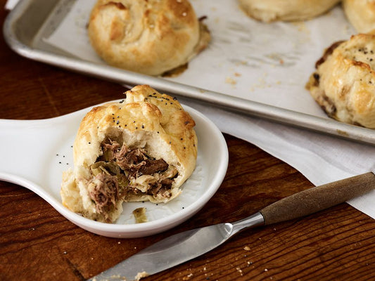 PULLED BEEF KNISHES