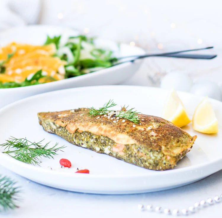 FALAFEL CRUSTED SALMON