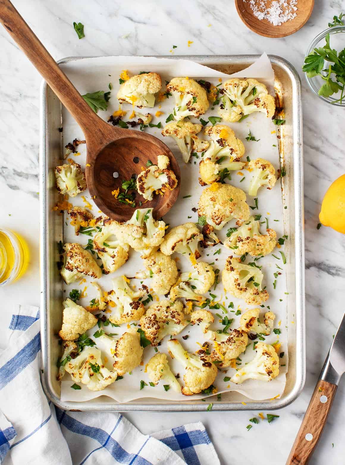 LEMON ROASTED CAULIFLOWER 7" ROUND RH